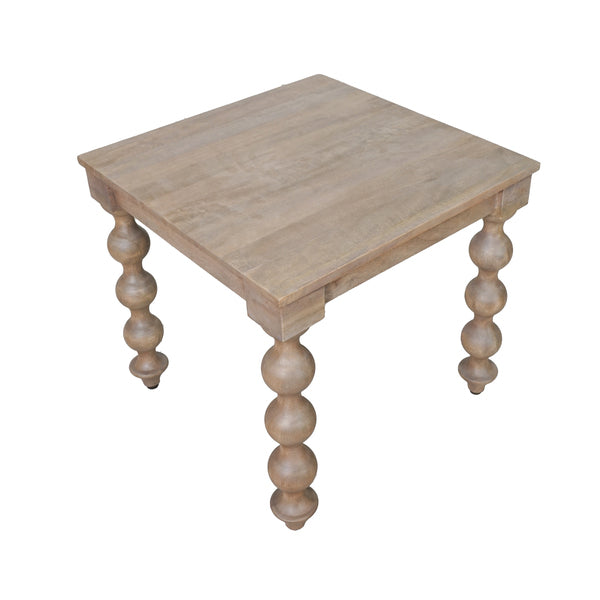 Carob Side Table - Greywash - Bluebone