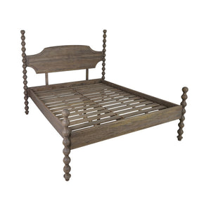 Carob King Size Bed - Greywash - Bluebone