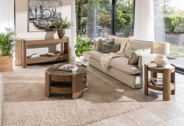 Ardennes Round Coffee Table - Bluebone
