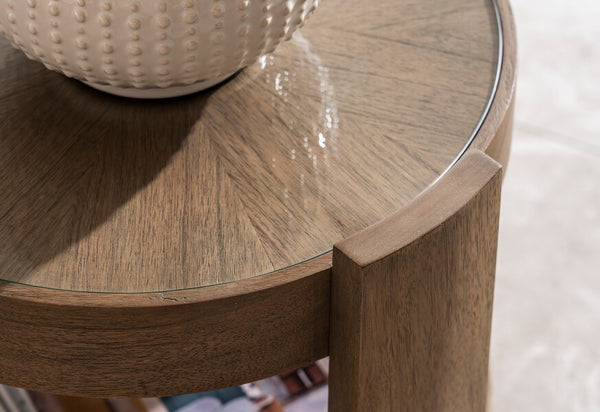 Ardennes Round Lamp Table - Bluebone