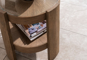 Ardennes Round Lamp Table - Bluebone
