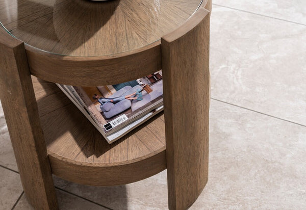 Ardennes Round Lamp Table - Bluebone