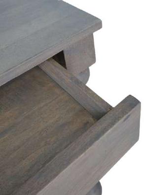 Carob Desk- Greywash - Bluebone