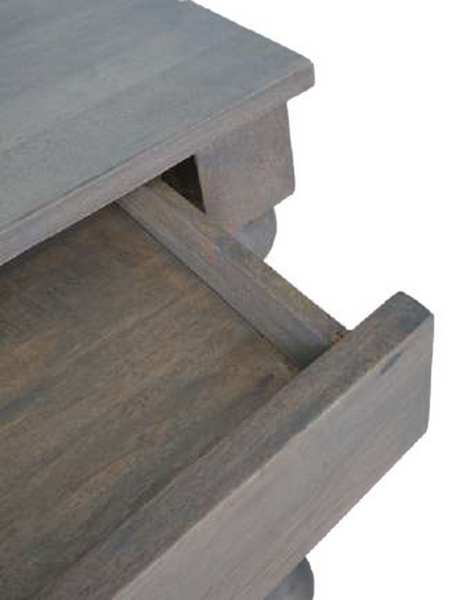 Carob Desk- Greywash - Bluebone