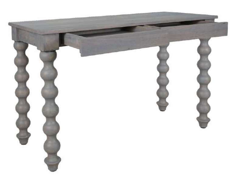 Carob Desk- Greywash - Bluebone