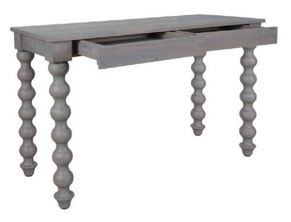 Carob Desk- Greywash - Bluebone