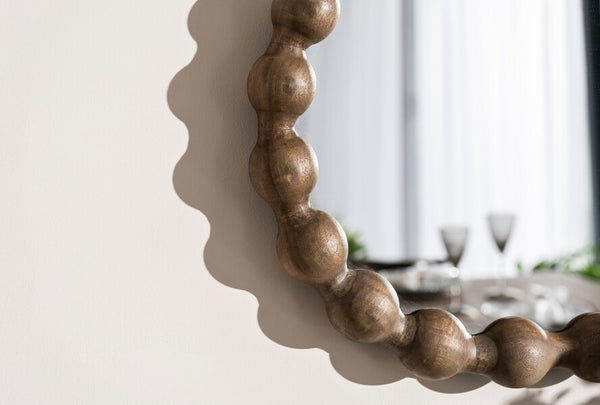 Carob Oval Mirror - Greywash - Bluebone