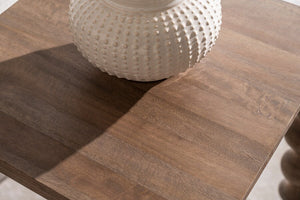 Carob Side Table - Greywash - Bluebone