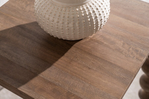 Carob Side Table - Greywash - Bluebone