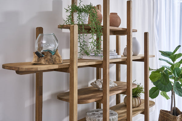 Coniston Medium Bookcase - Bluebone