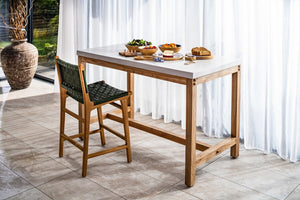 Aspect White Counter Table - Bluebone