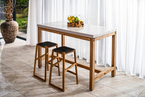 Aspect White Counter Table - Bluebone