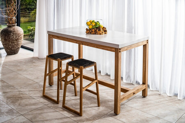Aspect White Counter Table - Bluebone
