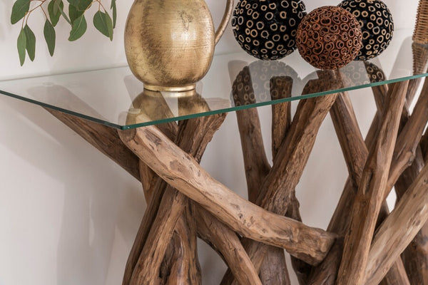 Leila Branchwood Console Table 2 BOXES - Bluebone