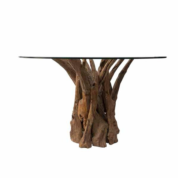 Leila Branchwood Round Dining Table 130cm - Bluebone