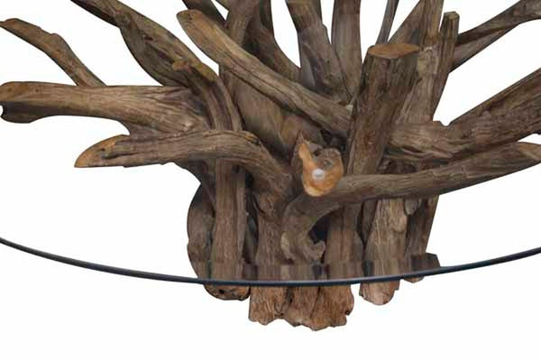 Leila Branchwood Round Dining Table 130cm - Bluebone