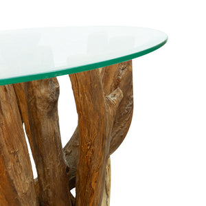 Leila Branchwood Round Lamp Table - Bluebone