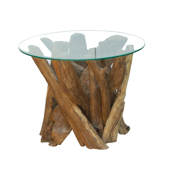Leila Branchwood Round Lamp Table - Bluebone