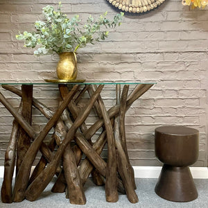 Leila Console Table CHOCOLATE - Bluebone