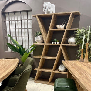 Coniston Bottles & Books Rack - Bluebone