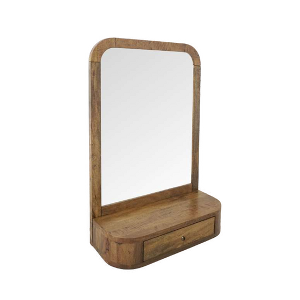 Mango Lounge Mirror with Shelf - Bluebone