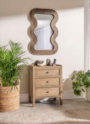 Lille 3 Drawer Side Table - Bluebone