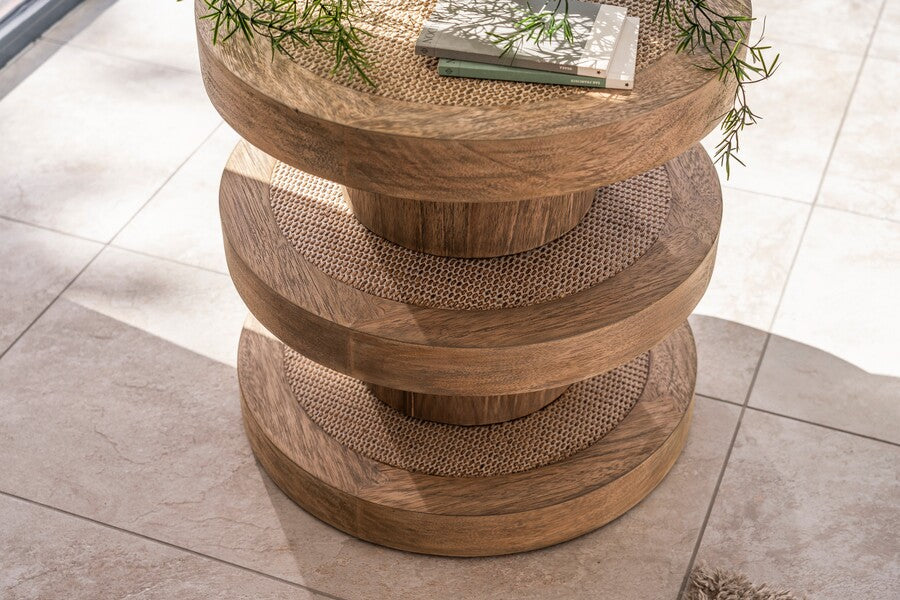 Lille Bobbin Lamp Table - Bluebone