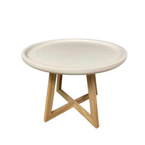Aspect White Dish lamp Table - Bluebone
