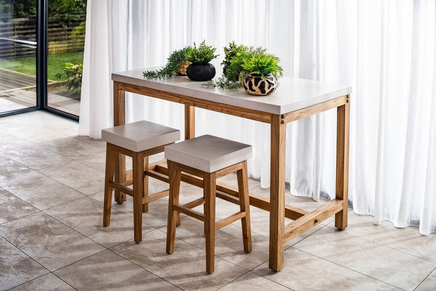 Aspect White Counter Stool - Bluebone