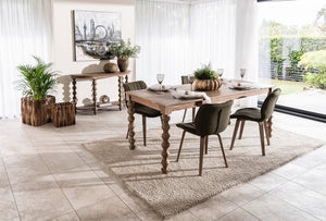 Carob Console Table - Greywash - Bluebone