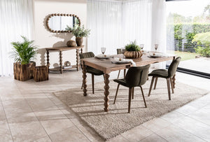 Carob Rectangular Dining Table Greywash - 200cm - Bluebone