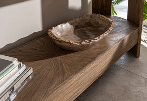 Petrified Wood Lipped Bowl - Bluebone