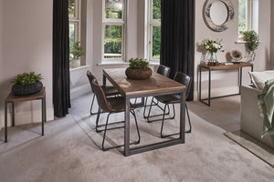 Chevron Lamp Table - Bluebone