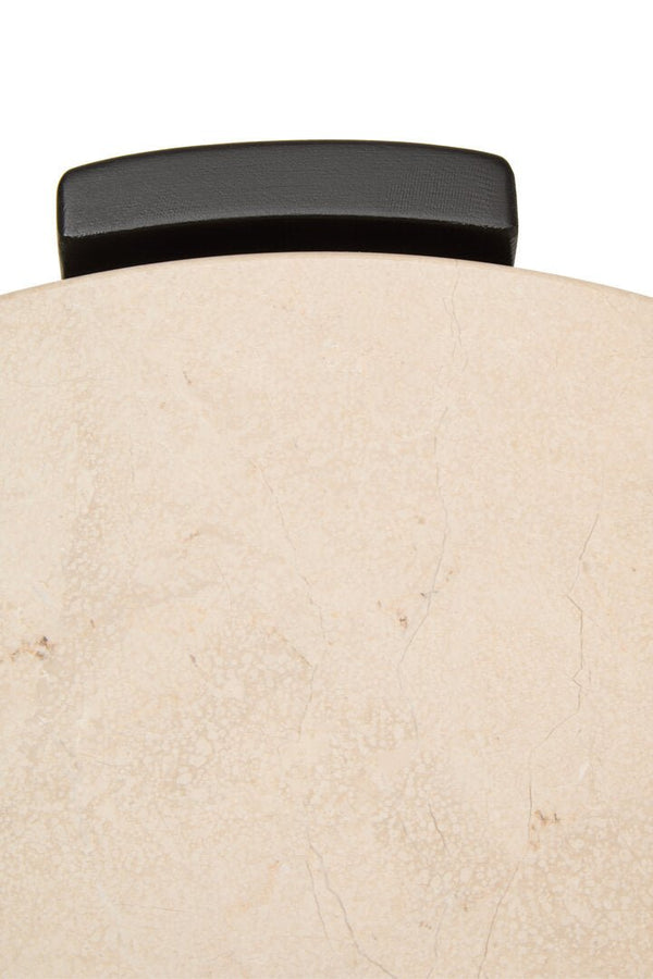 Palermo Cream Marble Top Round Side Table - Canwell Interiors Limited - Xshowhome