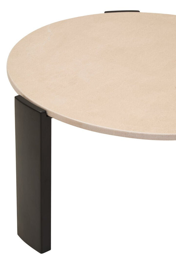 Palermo Round Cream Marble Top Large Coffee Table - Canwell Interiors Limited - Xshowhome