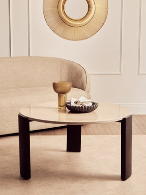 Palermo Round Cream Marble Top Large Coffee Table - Canwell Interiors Limited - Xshowhome
