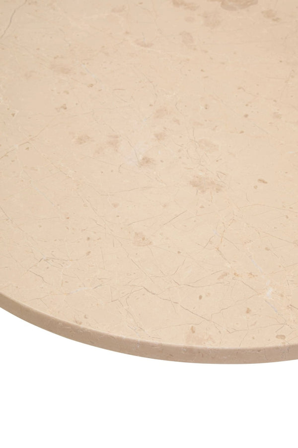 Palermo Round Cream Marble Top Small Coffee Table - XShowhome Limited - Xshowhome