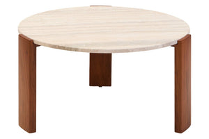 Palermo Round Travertine Top Large Coffee Table - Canwell Interiors Limited - Xshowhome