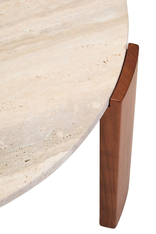 Palermo Round Travertine Top Large Coffee Table - Canwell Interiors Limited - Xshowhome
