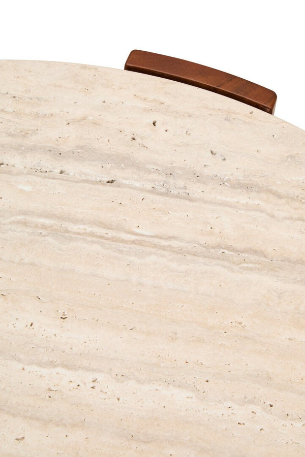 Palermo Round Travertine Top Large Coffee Table - Canwell Interiors Limited - Xshowhome