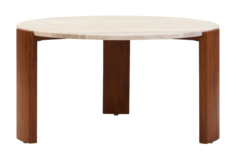 Palermo Round Travertine Top Large Coffee Table - XShowhome Limited - Xshowhome