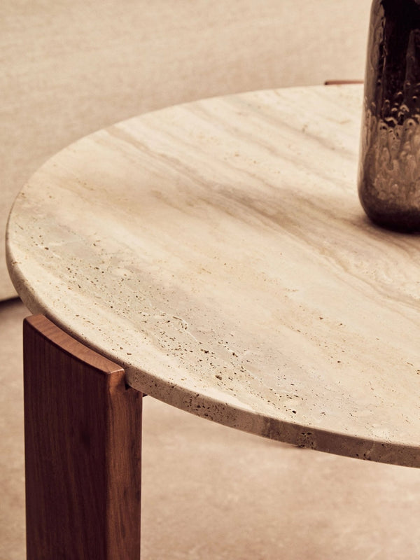Palermo Round Travertine Top Large Coffee Table - XShowhome Limited - Xshowhome