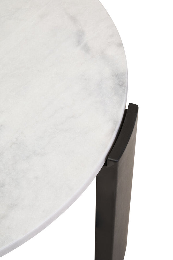 Palermo Round White Marble Top Large Coffee Table - Canwell Interiors Limited - Xshowhome