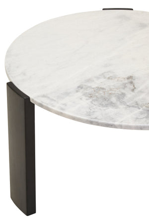 Palermo Round White Marble Top Large Coffee Table - Canwell Interiors Limited - Xshowhome