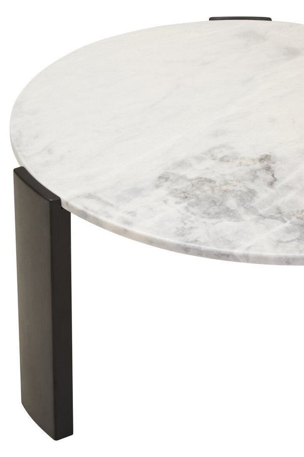 Palermo Round White Marble Top Large Coffee Table - Canwell Interiors Limited - Xshowhome