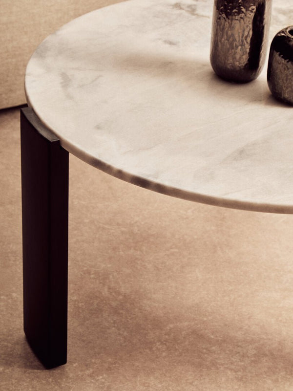 Palermo Round White Marble Top Large Coffee Table - Canwell Interiors Limited - Xshowhome