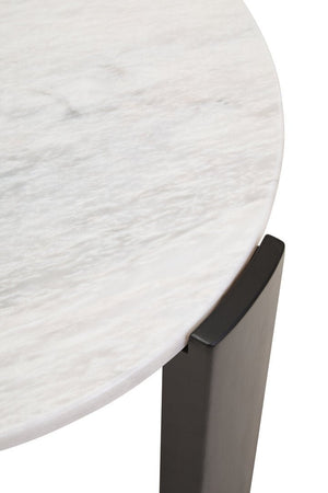 Palermo Round White Marble Top Small Coffee Table - Canwell Interiors Limited - Xshowhome