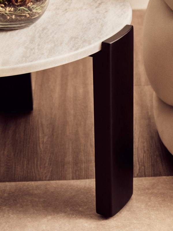 Palermo Round White Marble Top Small Coffee Table - Canwell Interiors Limited - Xshowhome