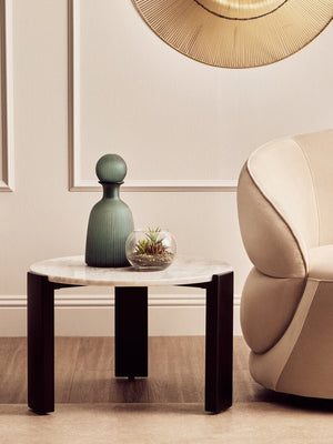 Palermo Round White Marble Top Small Coffee Table - Canwell Interiors Limited - Xshowhome