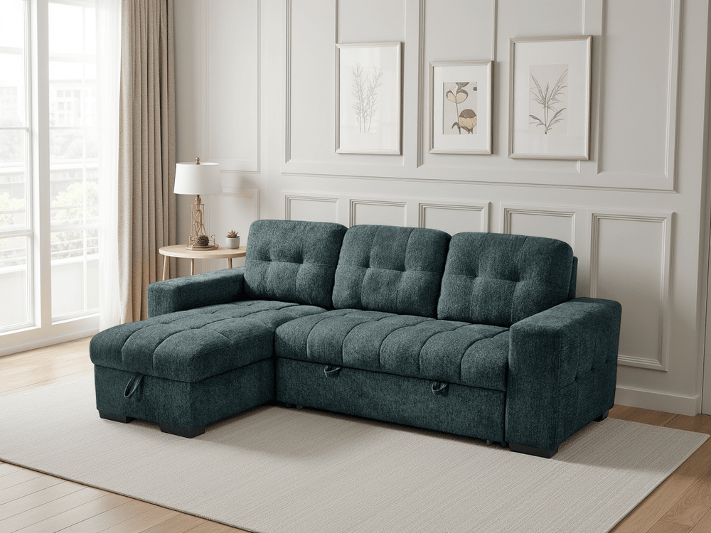 Palermo Universal Corner Sofabed Teal - XShowhome Limited - Xshowhome